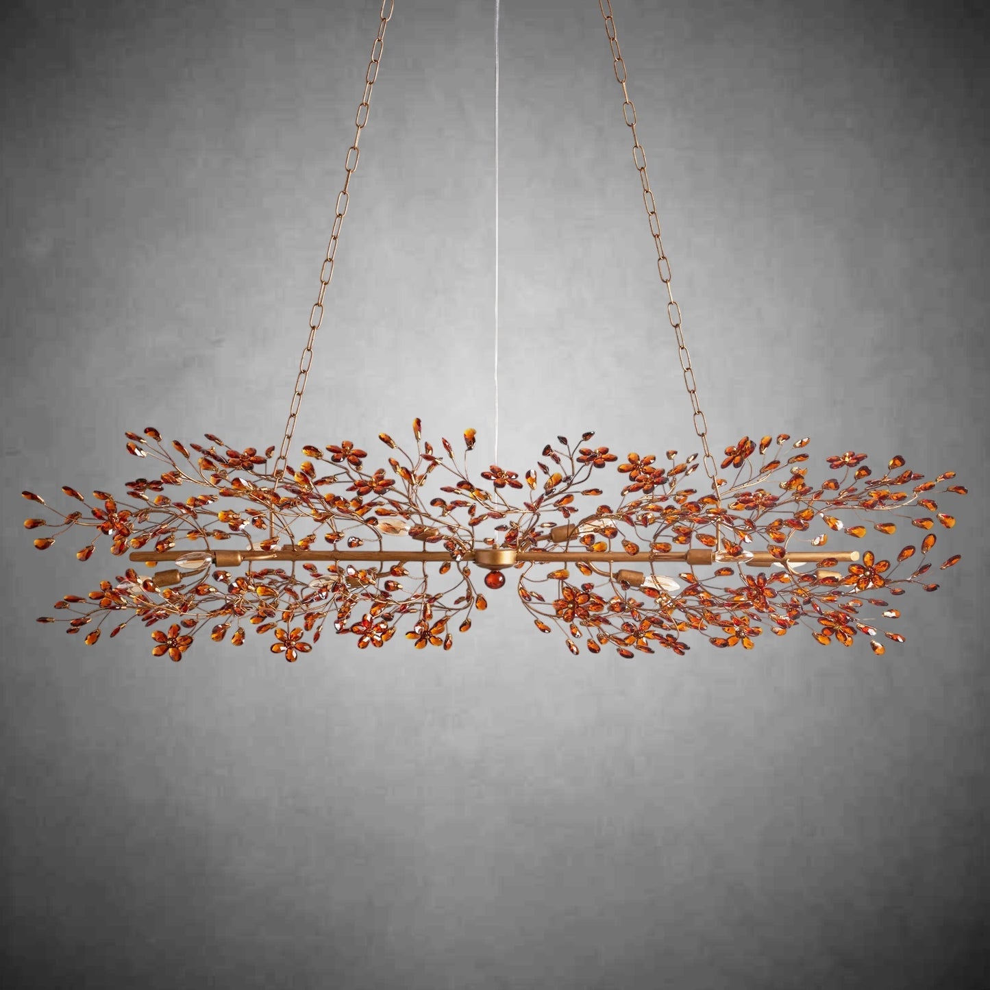 Fiore Linear Chandelier 43" 51" 68"W - GILDLAMPS