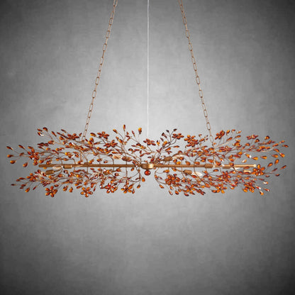 Fiore Linear Chandelier 43" 51" 68"W - GILDLAMPS