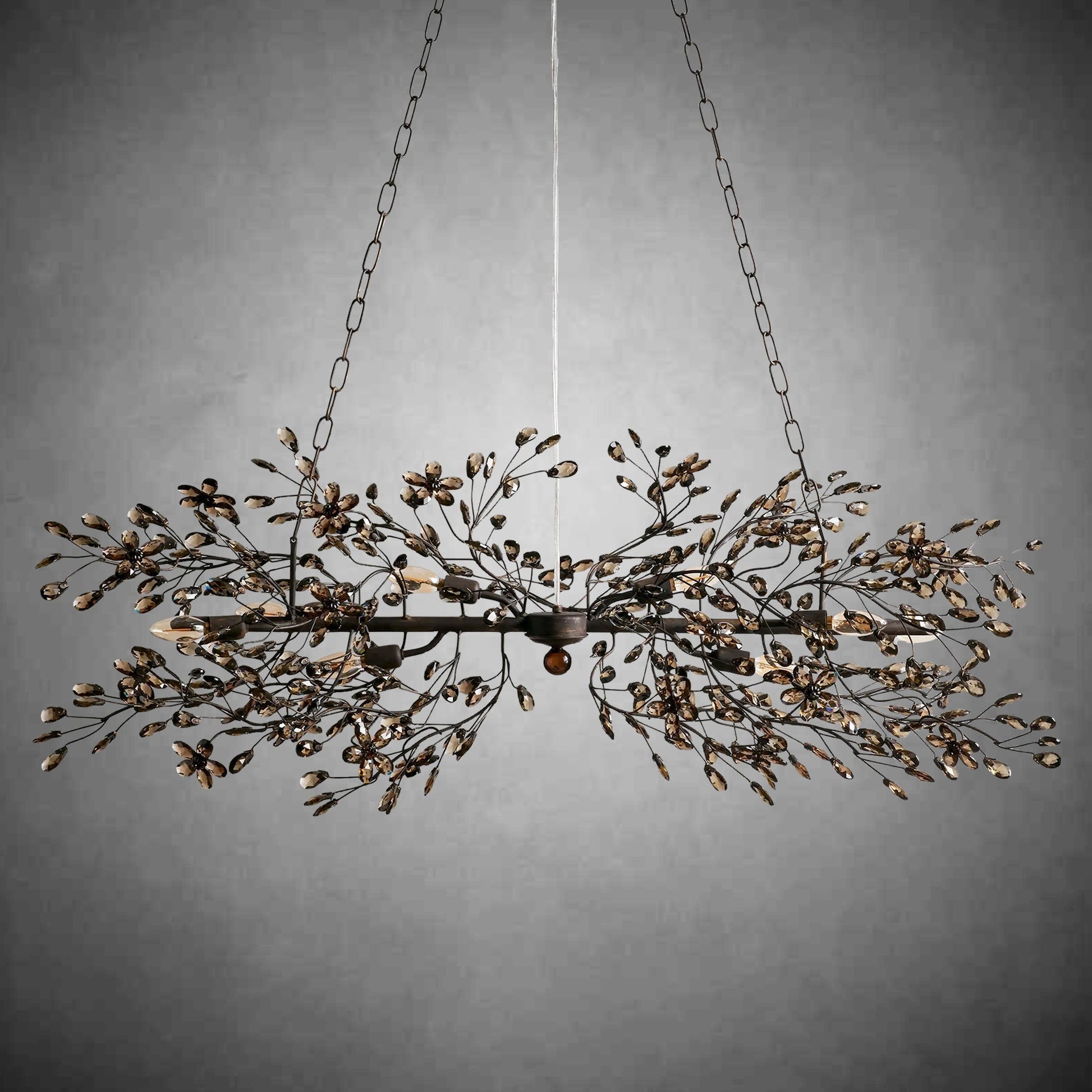Fiore Linear Chandelier 43" 51" 68"W - GILDLAMPS