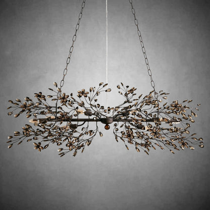 Fiore Linear Chandelier 43" 51" 68"W - GILDLAMPS