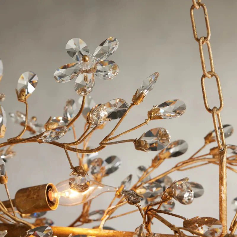Fiore Linear Chandelier 43" 51" 68"W - GILDLAMPS