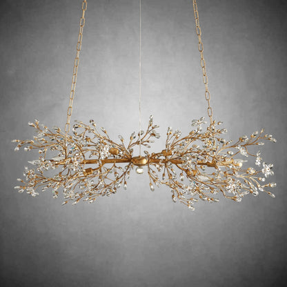 Fiore Linear Chandelier 43" 51" 68"W - GILDLAMPS