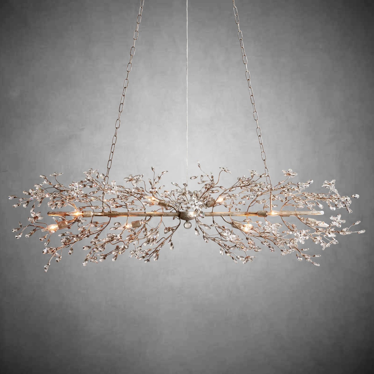 Fiore Linear Chandelier 43" 51" 68"W - GILDLAMPS