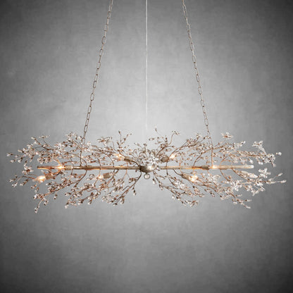 Fiore Linear Chandelier 43" 51" 68"W - GILDLAMPS