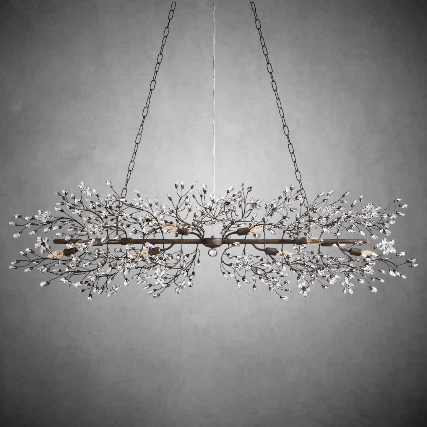 Fiore Linear Chandelier 43" 51" 68"W - GILDLAMPS