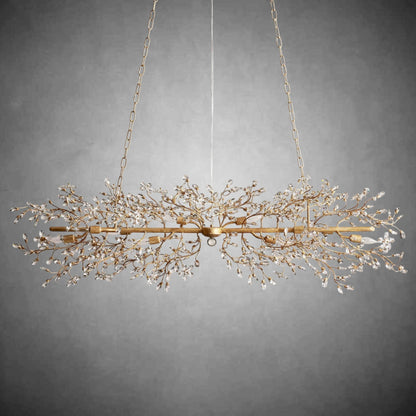Fiore Linear Chandelier 43" 51" 68"W - GILDLAMPS