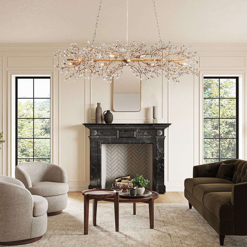 Fiore Linear Chandelier 43''51''68'' - GILDLAMPS