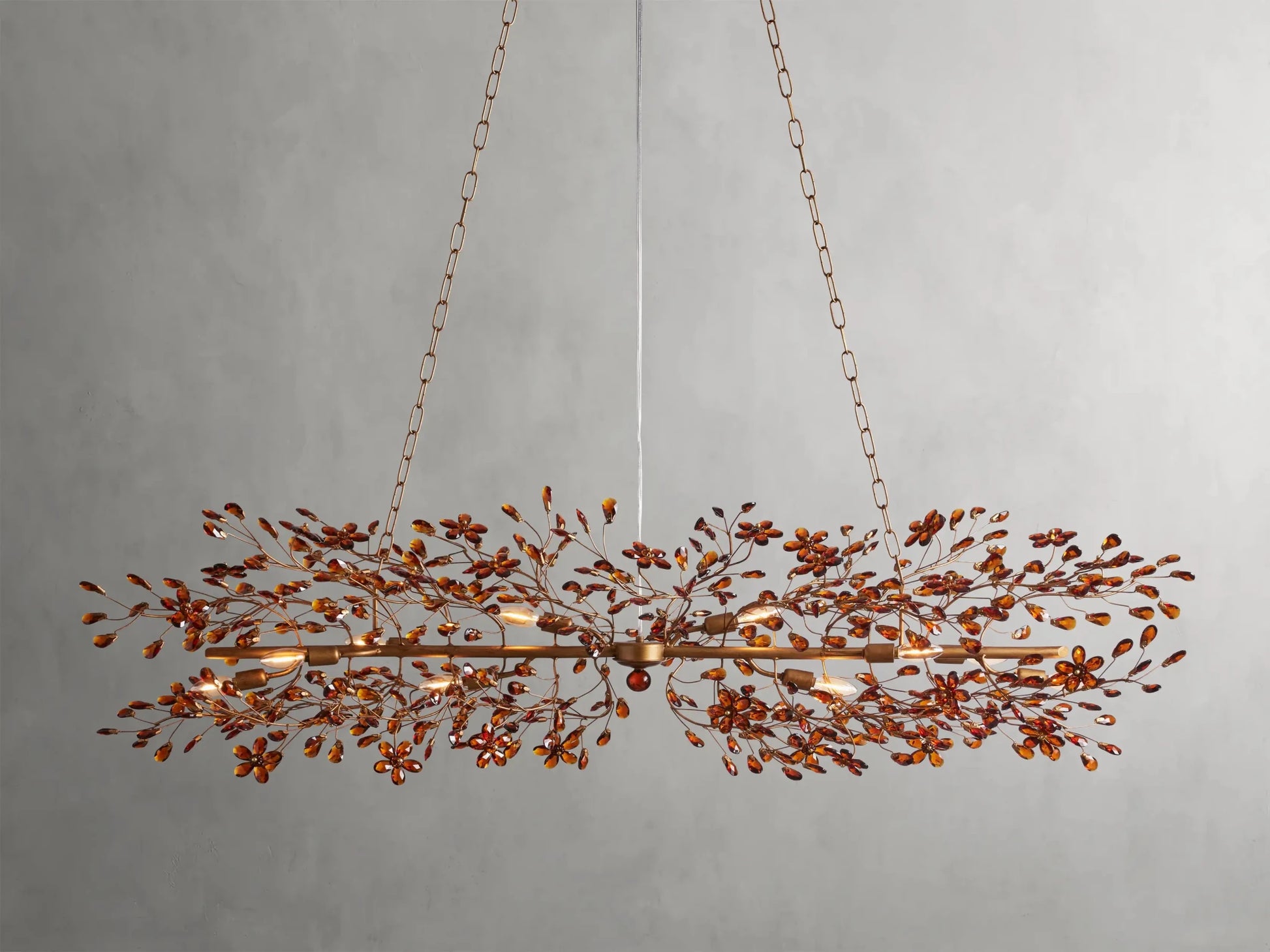 Fiore Linear Chandelier 43''51''68'' - GILDLAMPS
