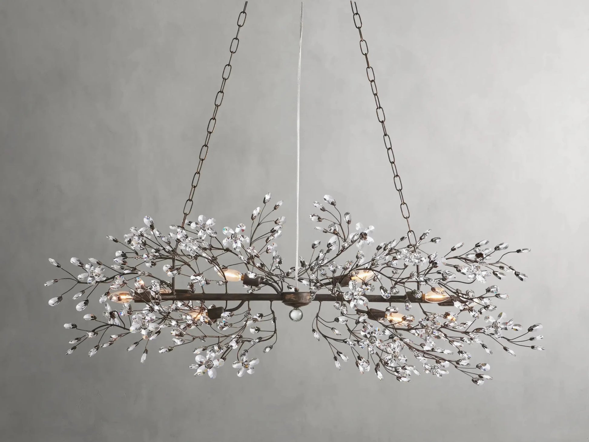 Fiore Linear Chandelier 43''51''68'' - GILDLAMPS