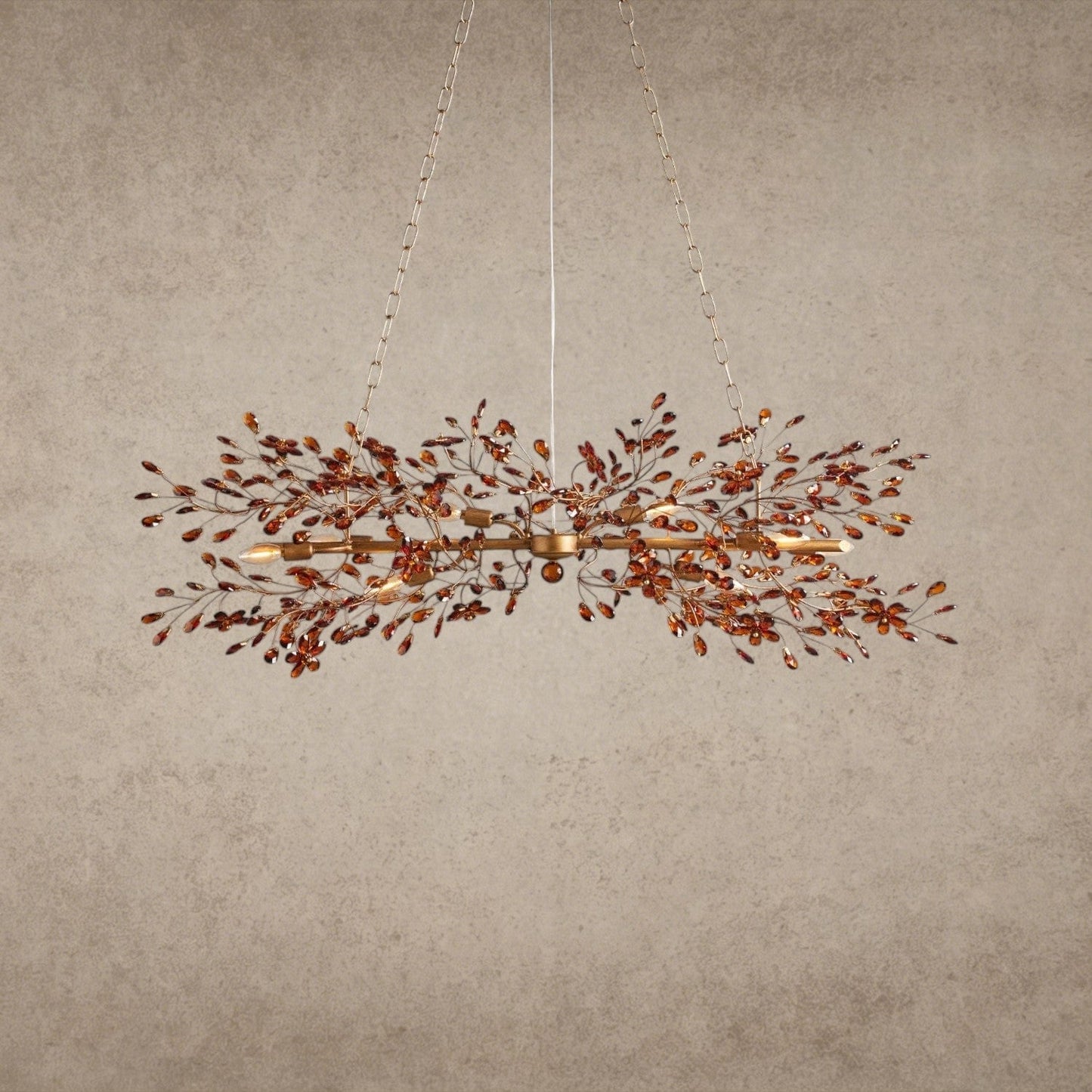Fiore Linear Chandelier 51 inch, 68 inch