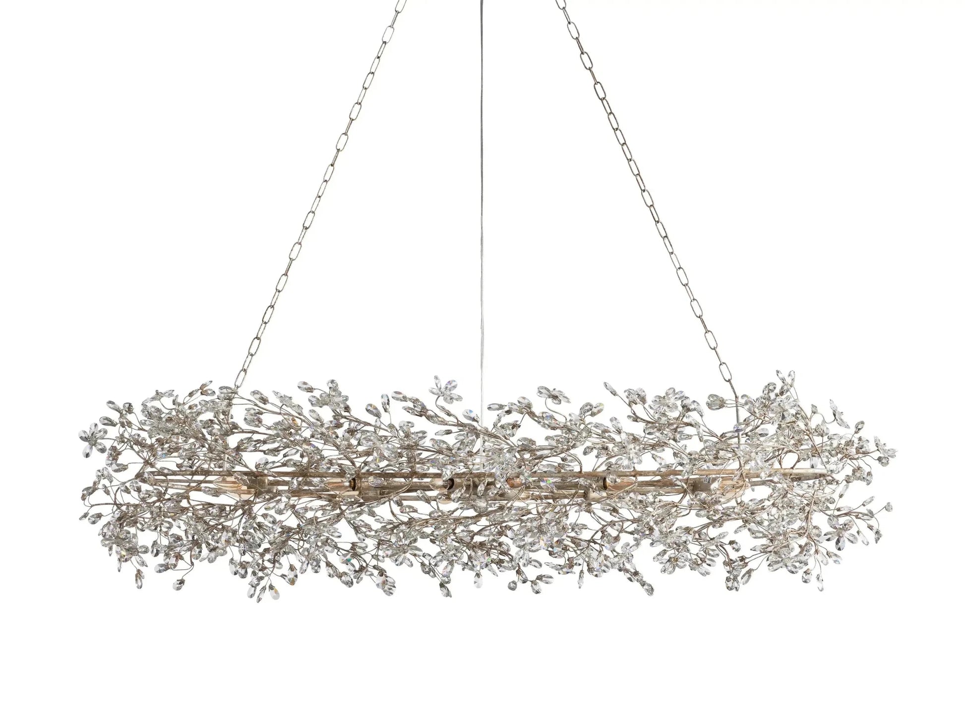 Fiore Oval Chandelier 62''74'' - GILDLAMPS