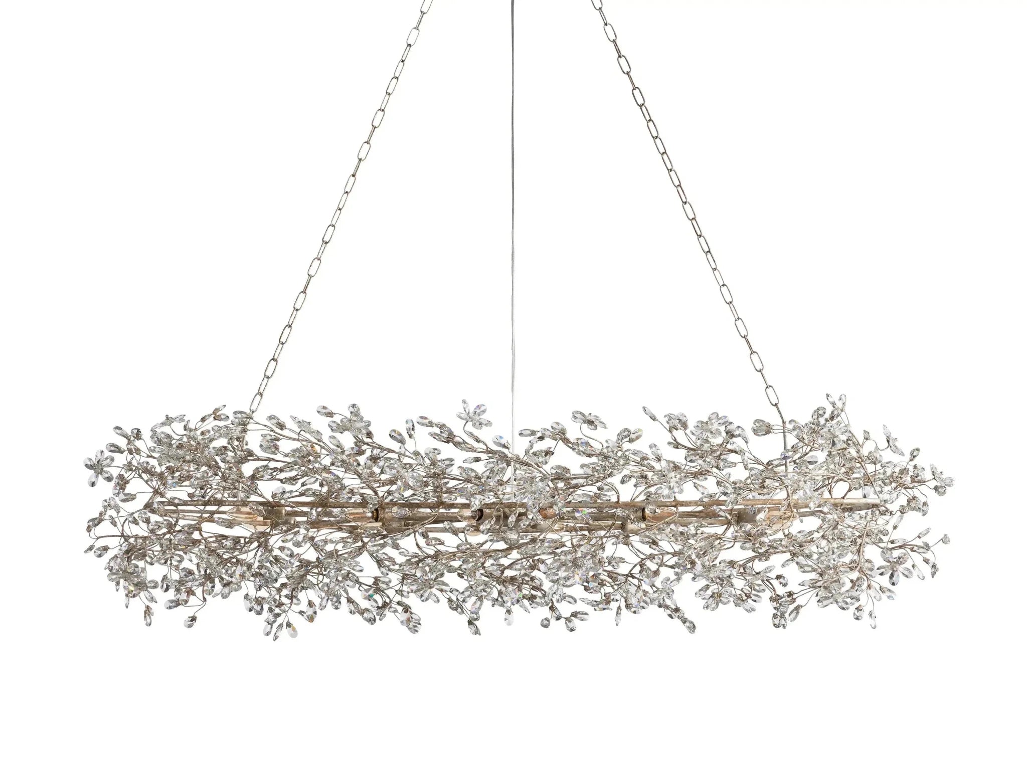 Fiore Oval Chandelier 62''74'' - GILDLAMPS