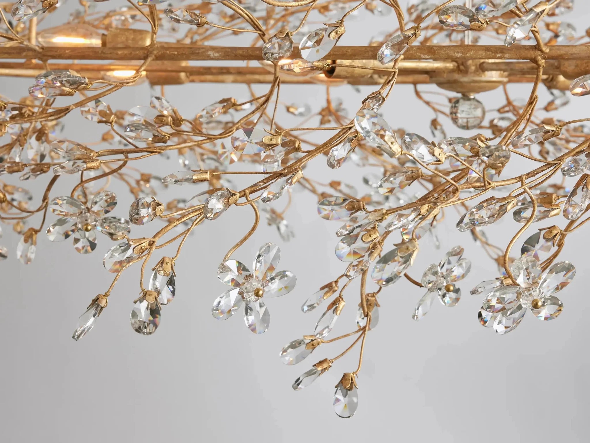 Fiore Oval Chandelier 62''74'' - GILDLAMPS