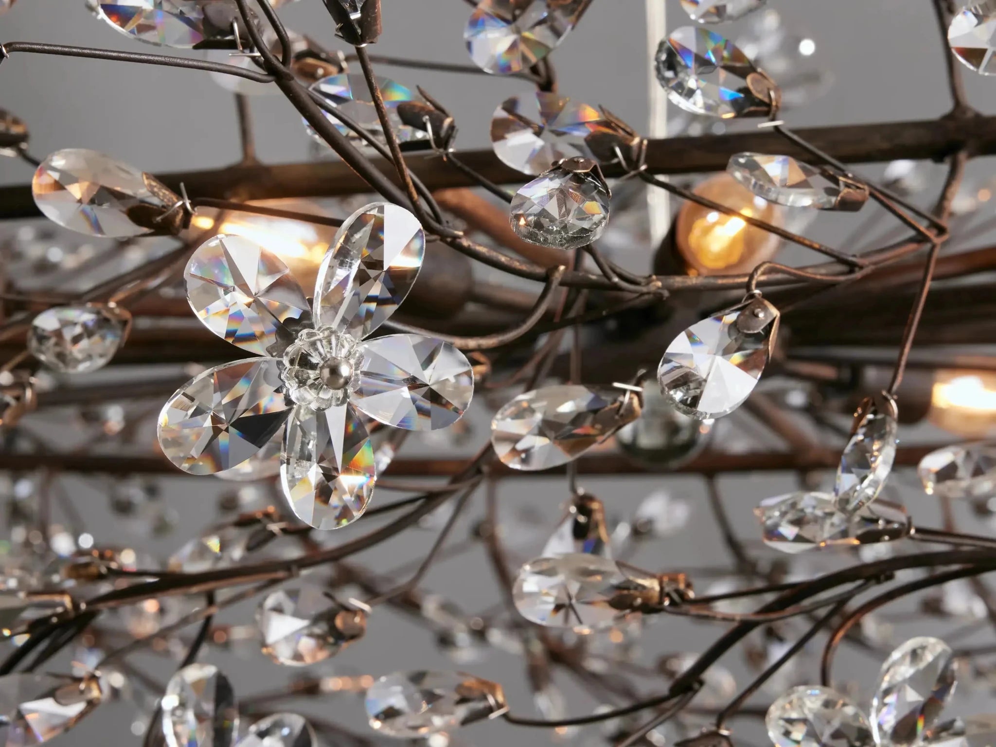Fiore Oval Chandelier 62''74'' - GILDLAMPS