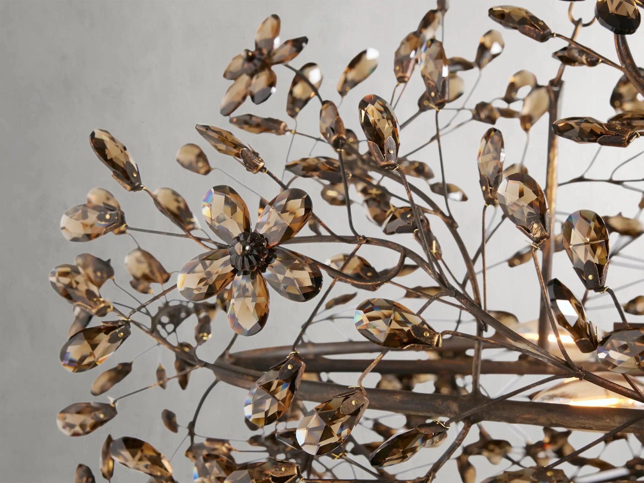 Fiore Oval Chandelier 62''74'' - GILDLAMPS