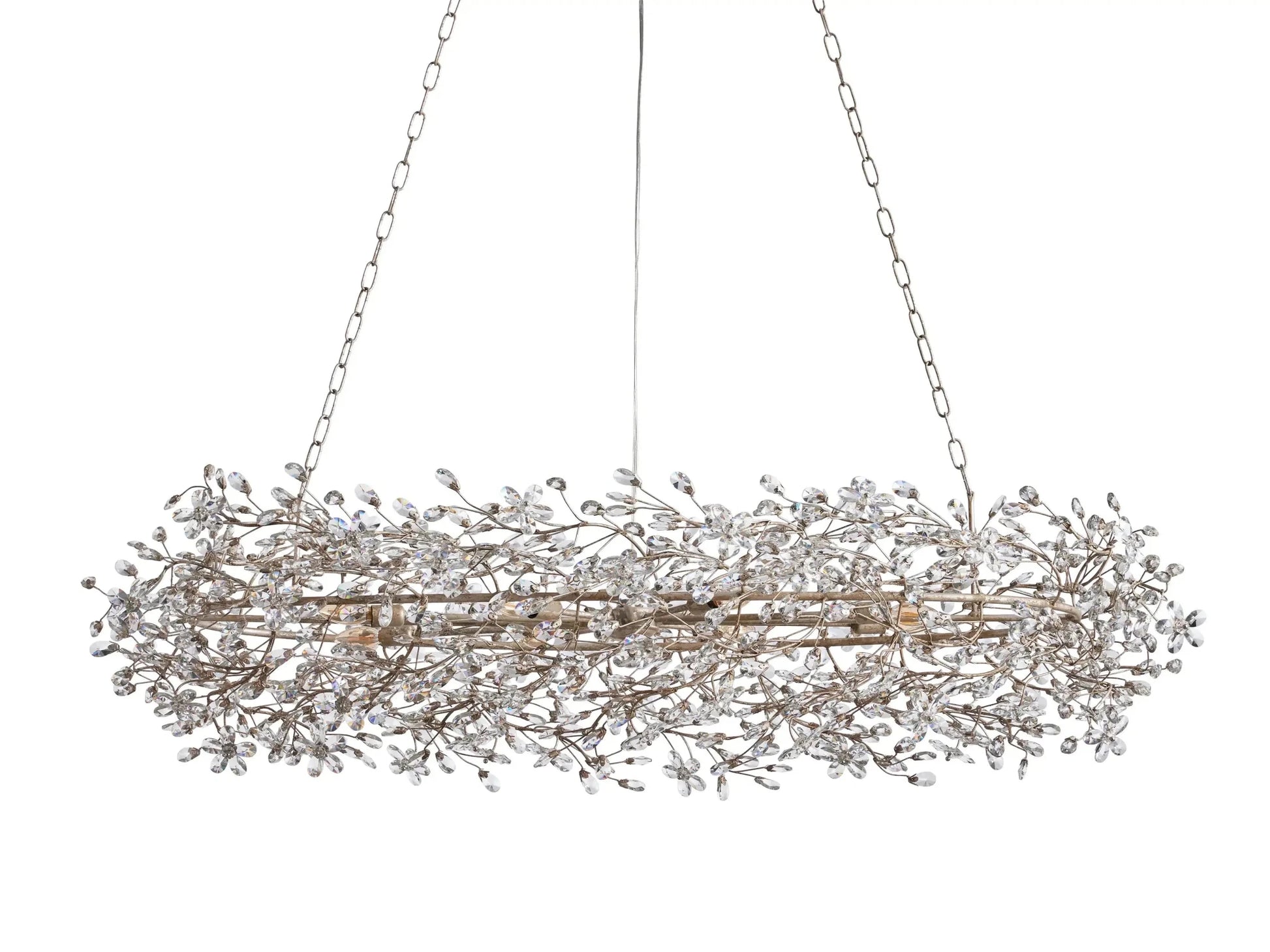Fiore Oval Chandelier 62''74'' - GILDLAMPS