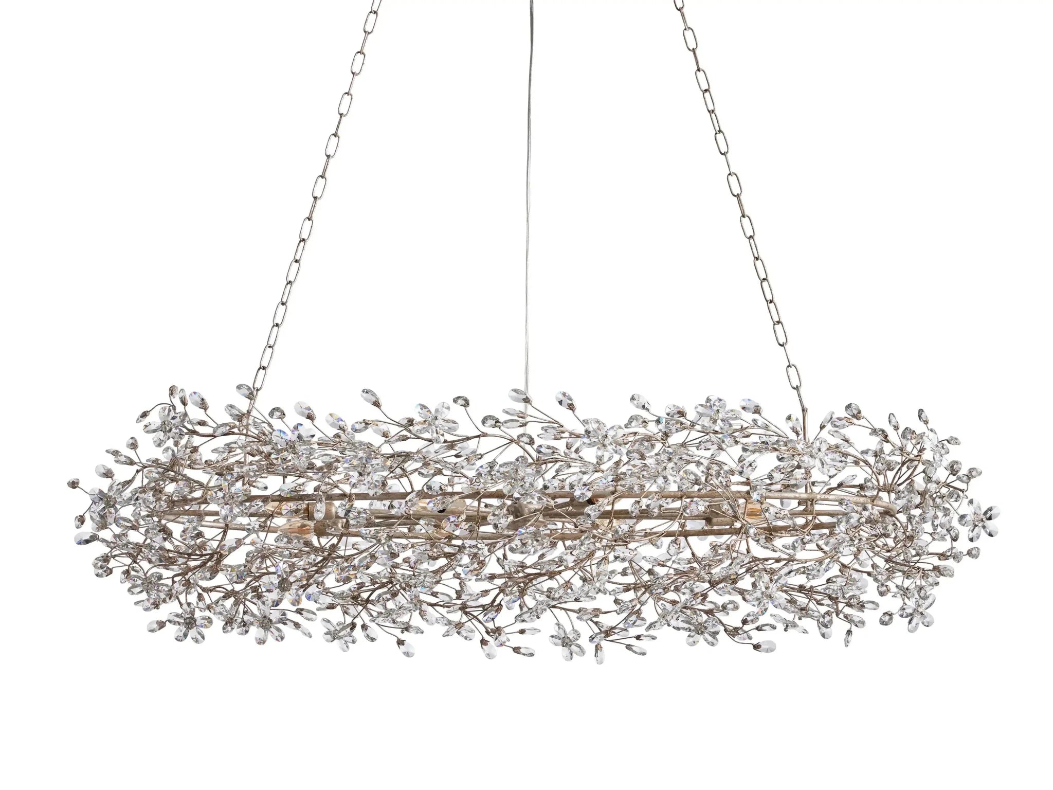 Fiore Oval Chandelier 62''74'' - GILDLAMPS