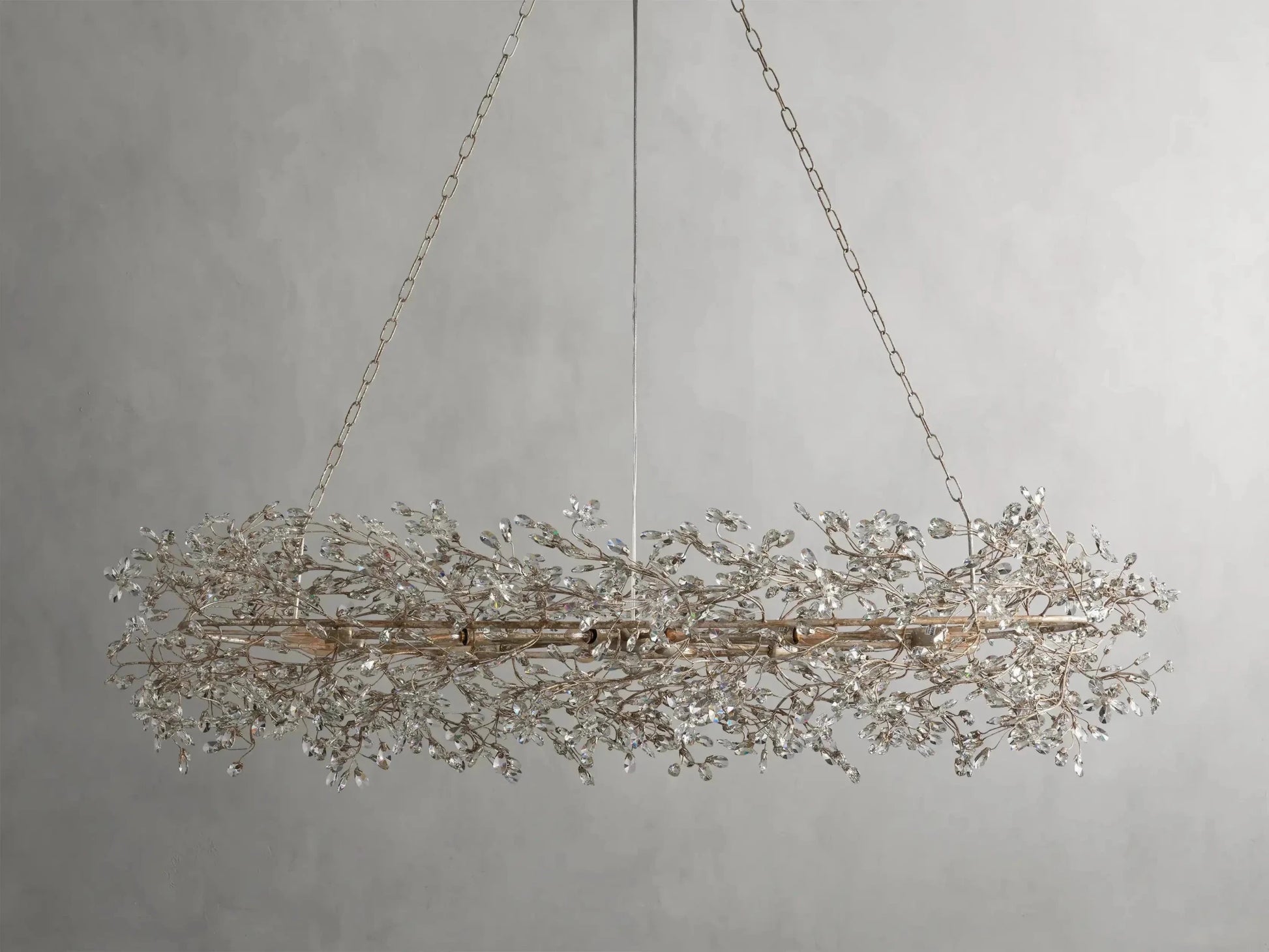 Fiore Oval Chandelier 62''74'' - GILDLAMPS