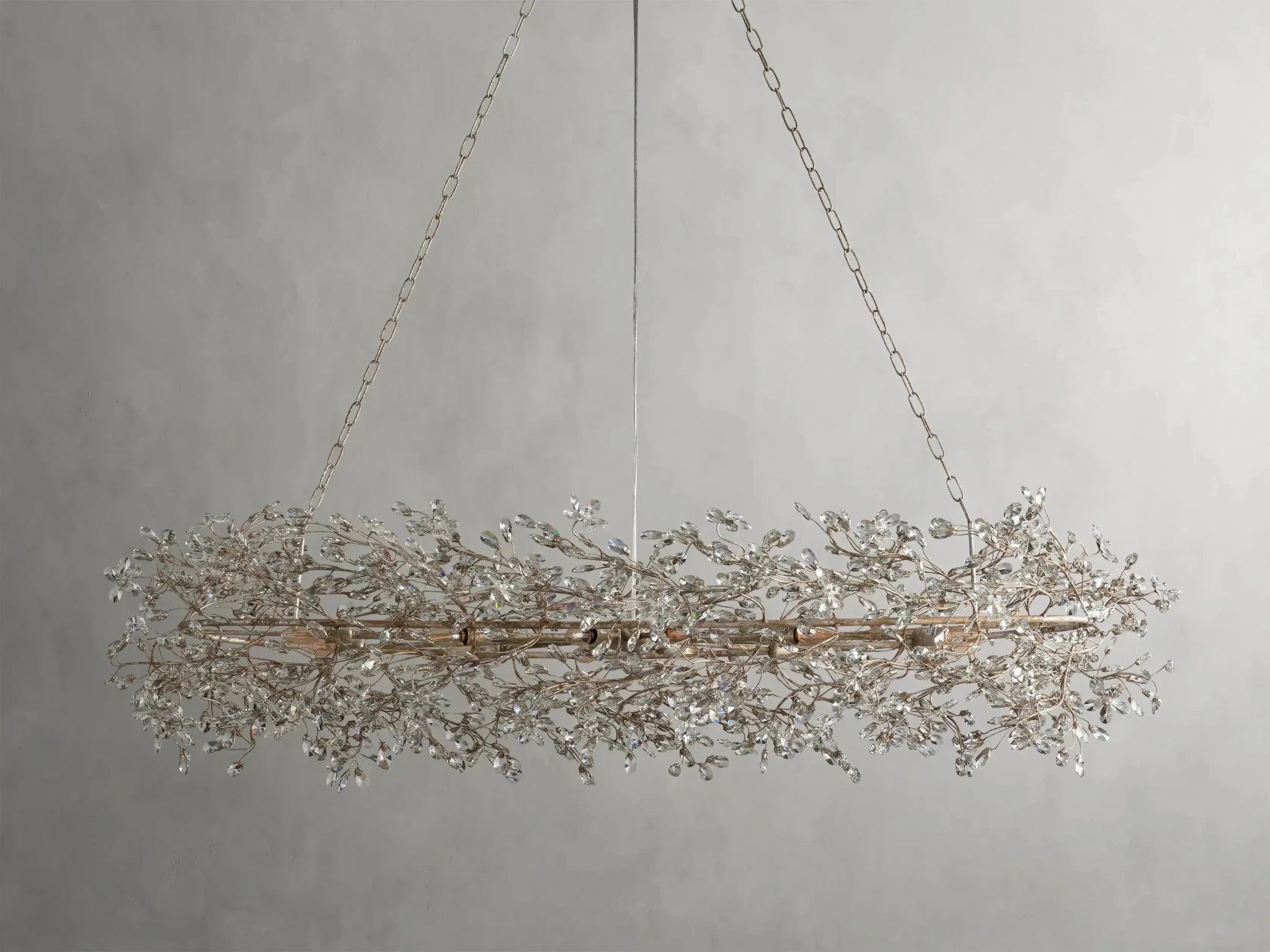 Fiore Oval Chandelier 62''74'' - GILDLAMPS