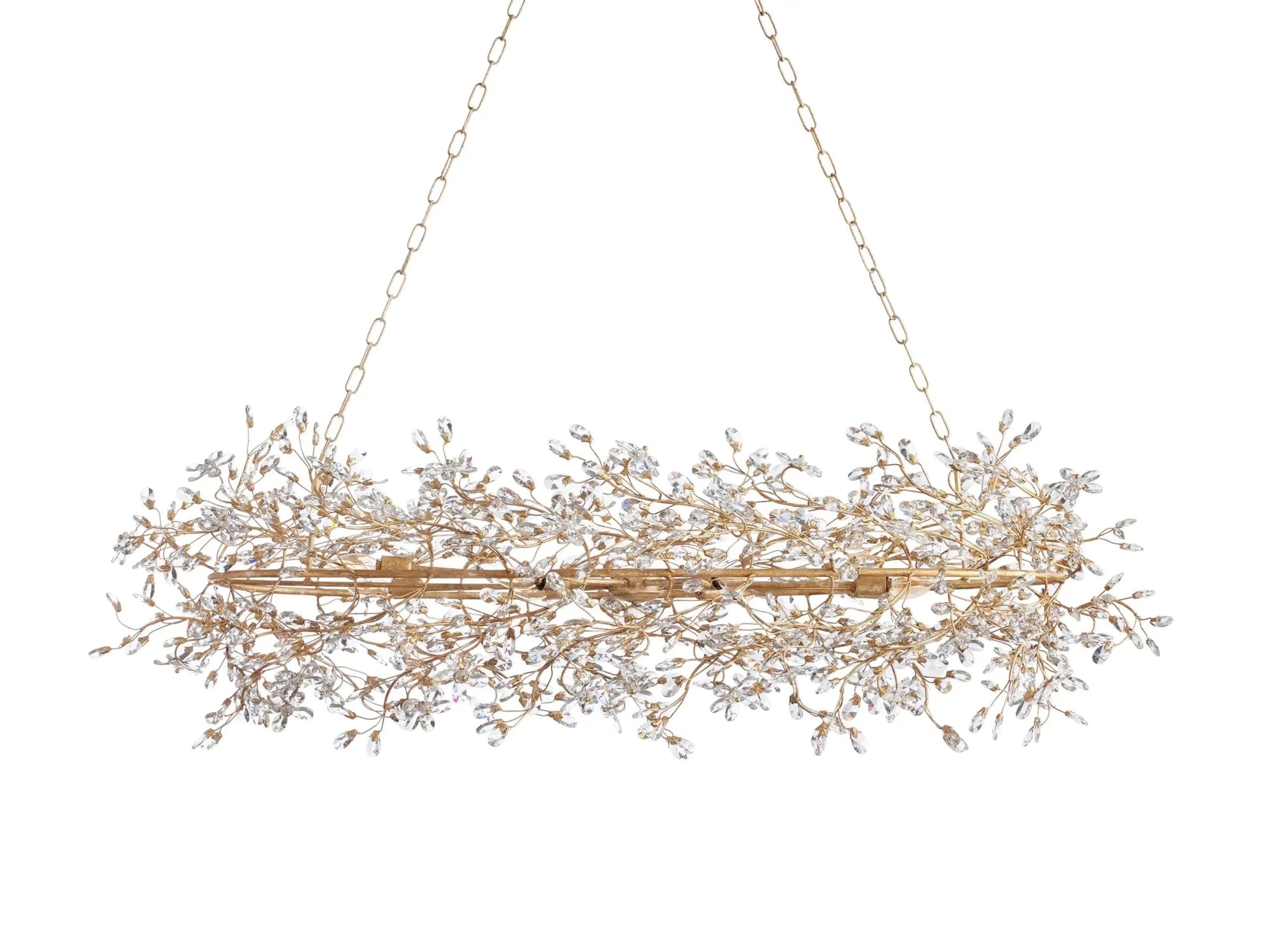 Fiore Oval Chandelier 62''74'' - GILDLAMPS