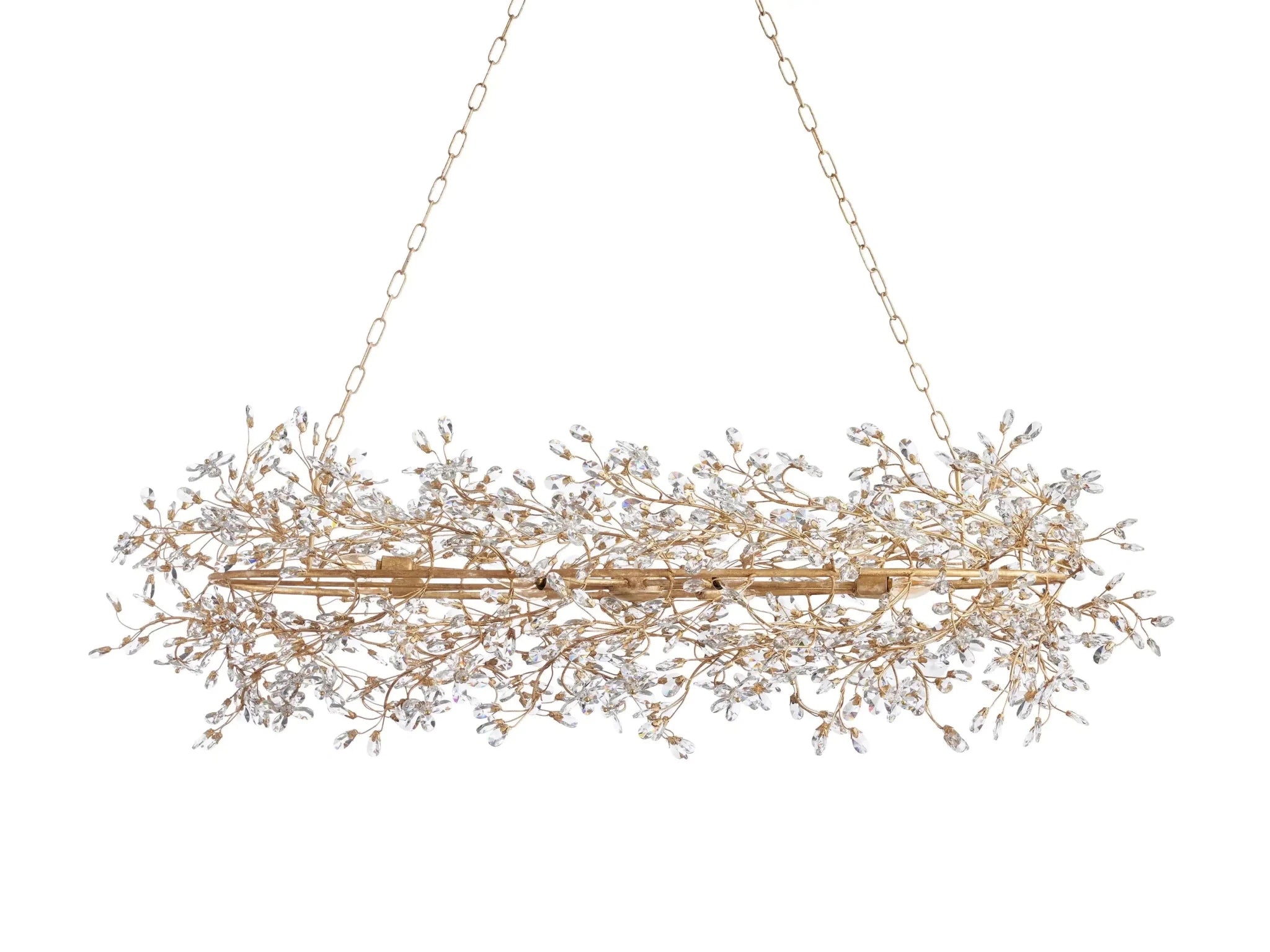 Fiore Oval Chandelier 62''74'' - GILDLAMPS