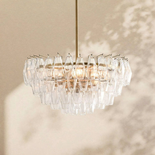 Florence Glass Round Chandelier - GILDLAMPS