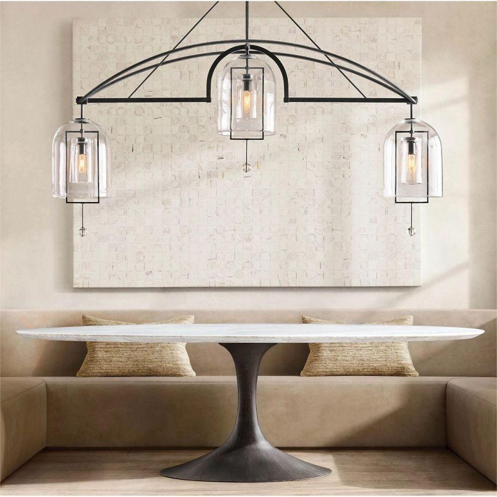 Fulcram Linear Chandelier 61" 3 Lights - GILDLAMPS