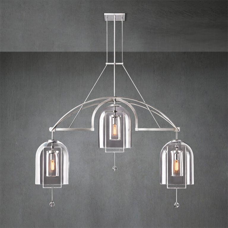 Fulcram Linear Chandelier 61" 3 Lights - GILDLAMPS