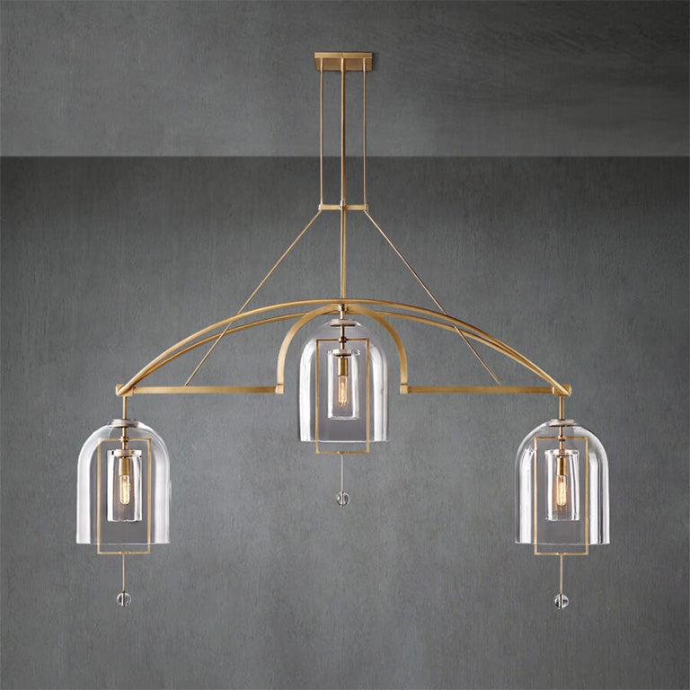 Fulcram Linear Chandelier 73" 3-Lights - GILDLAMPS