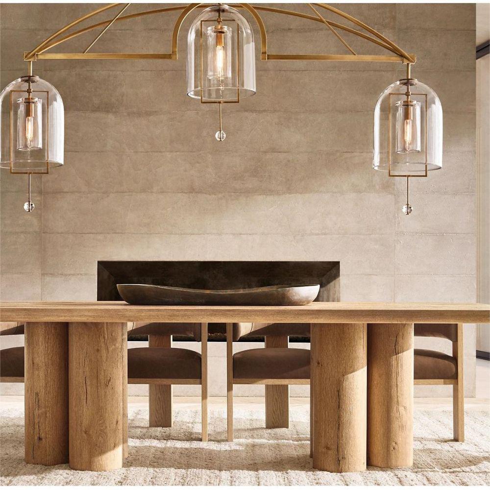 Fulcram Linear Chandelier 85" 3-Lights - GILDLAMPS