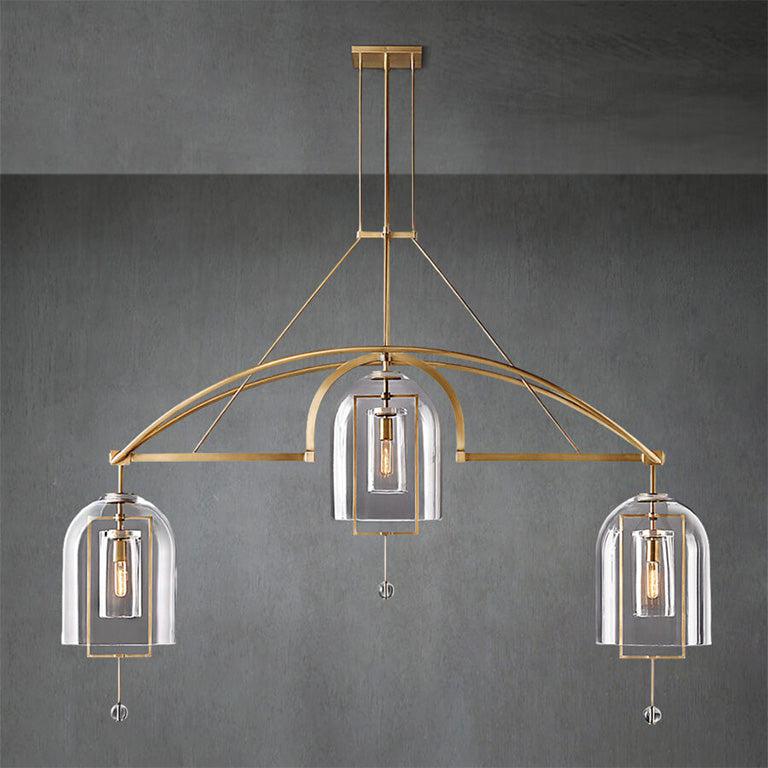 Fulcram Linear Chandelier 85" 3-Lights - GILDLAMPS