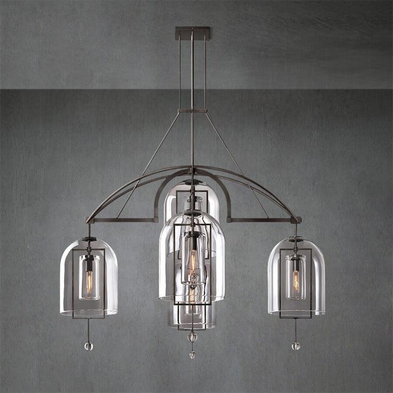 Fulcram Round Chandelier 61" 5-Lights - GILDLAMPS