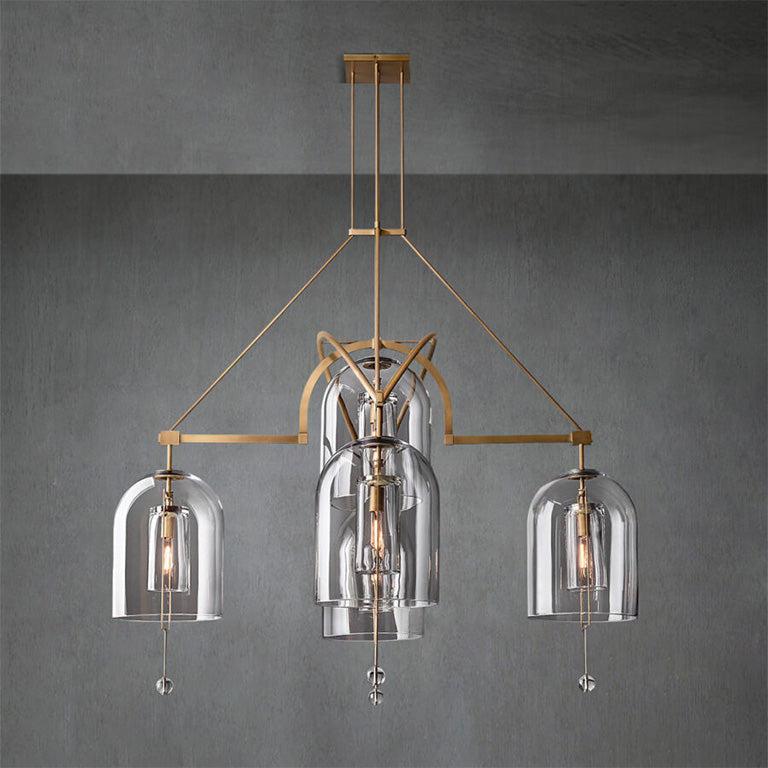Fulcram Round Chandelier 61" 5-Lights - GILDLAMPS