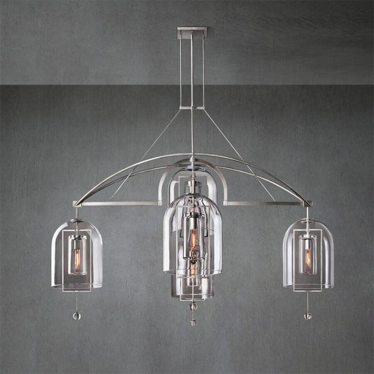 Fulcram Round Chandelier 73" 5-Lights - GILDLAMPS