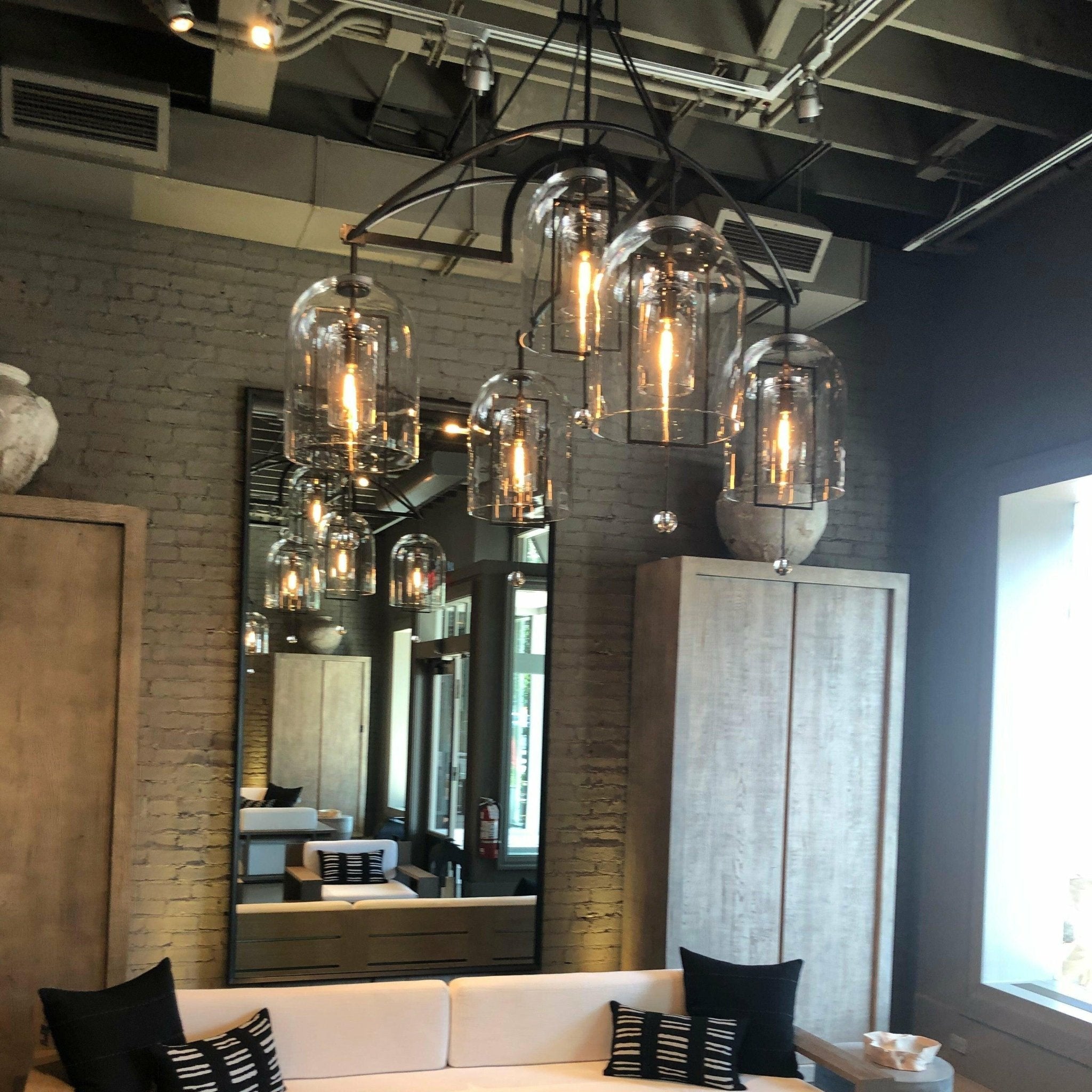 Fulcram Round Chandelier 73" 5-Lights - GILDLAMPS