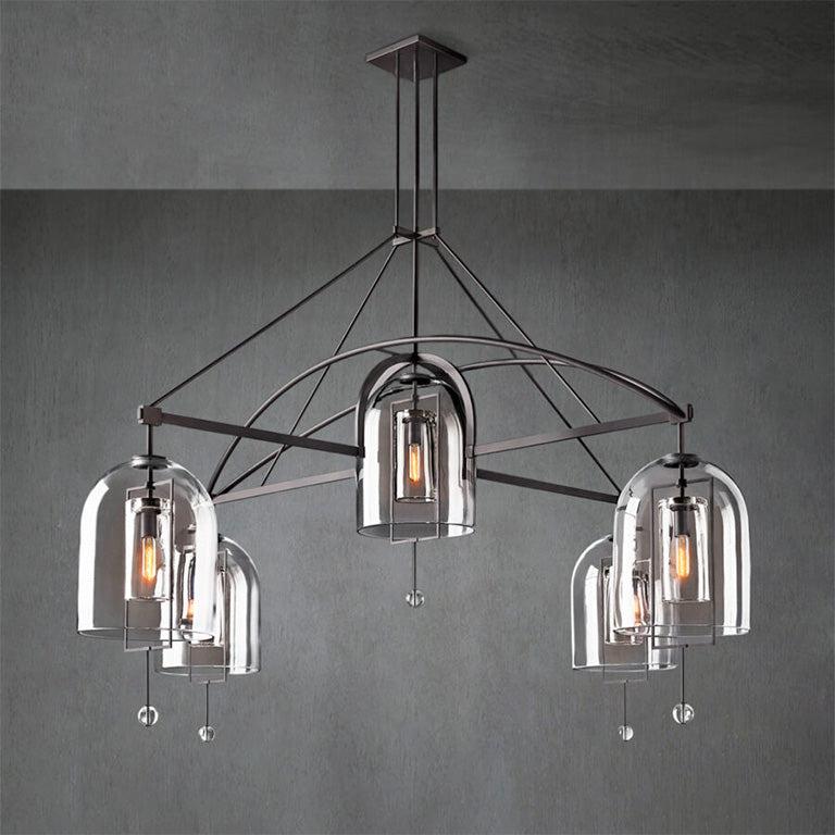 Fulcram Round Chandelier 85" -5 Lights - GILDLAMPS