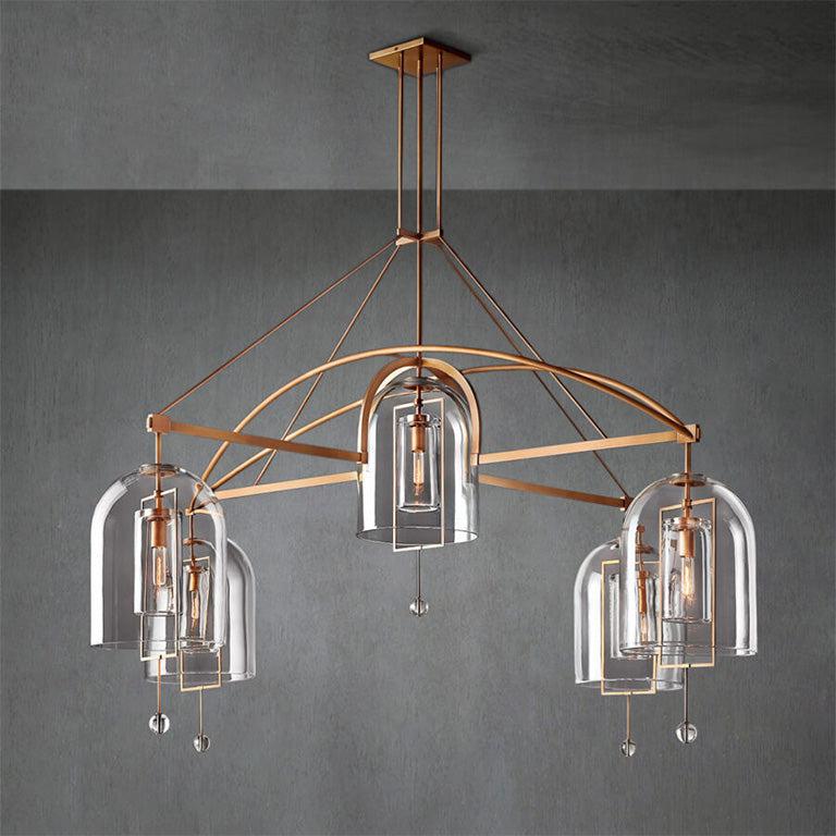 Fulcram Round Chandelier 85" -5 Lights - GILDLAMPS