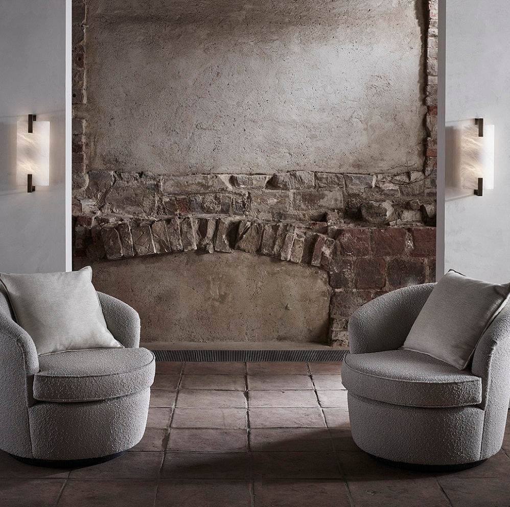 Garrett Alabaster Selene Wall Sconce - GILDLAMPS