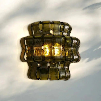 Ghiaccio Glass Wall Sconce - GILDLAMPS
