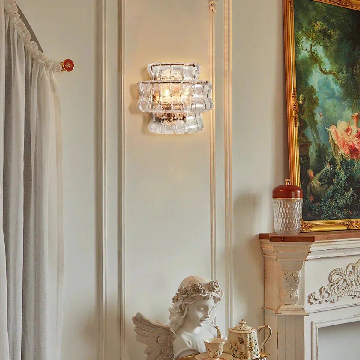 Ghiaccio Glass Wall Sconce - GILDLAMPS