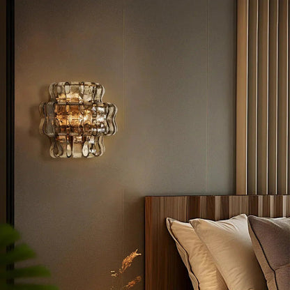 Ghiaccio Glass Wall Sconce - GILDLAMPS