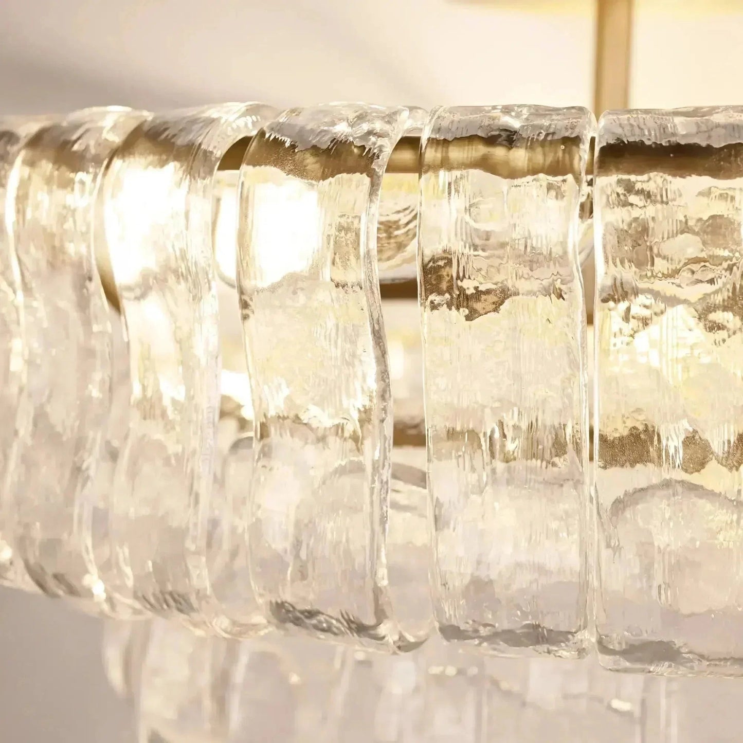 Ghiaccio Modern Glass Flushmount - GILDLAMPS