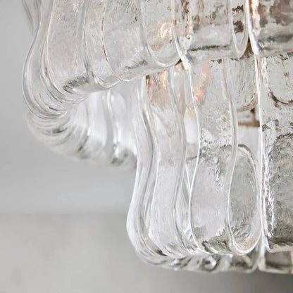 Ghiaccio Modern Glass Flushmount - GILDLAMPS