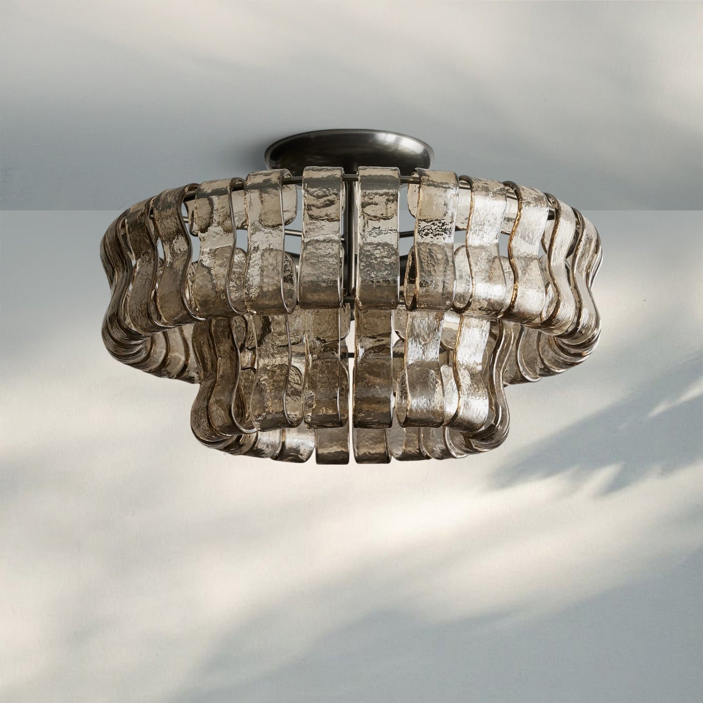 Ghiaccio Modern Glass Flushmount - GILDLAMPS