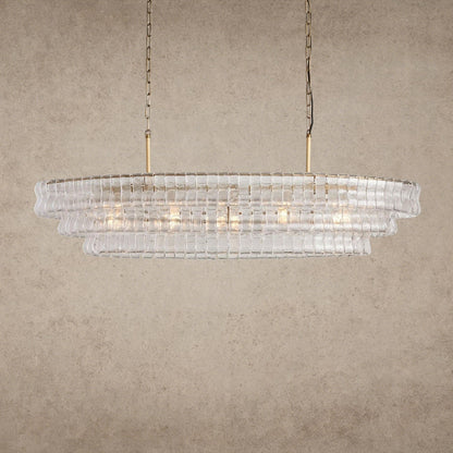 Ghiaccio Oval Chandelier 54 inch, 65 inch