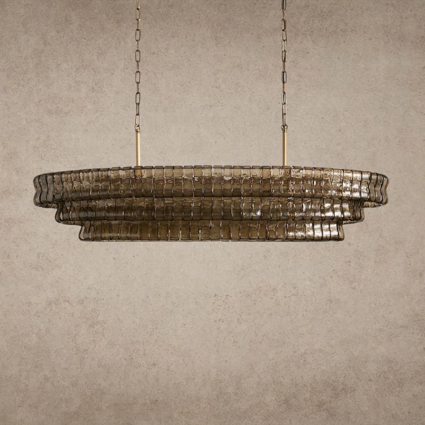Ghiaccio Oval Chandelier 54 inch, 65 inch