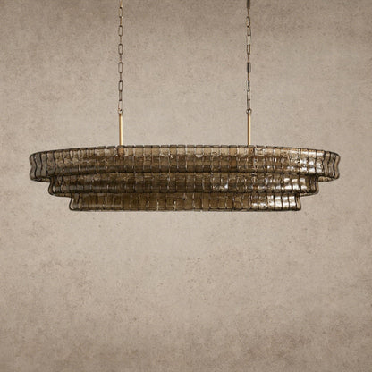 Ghiaccio Oval Chandelier 54 inch, 65 inch