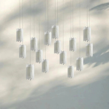 Giana Rectangular Chandelier 15/30 - Light - GILDLAMPS