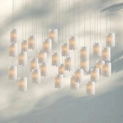 Giana Rectangular Chandelier 15/30 - Light - GILDLAMPS