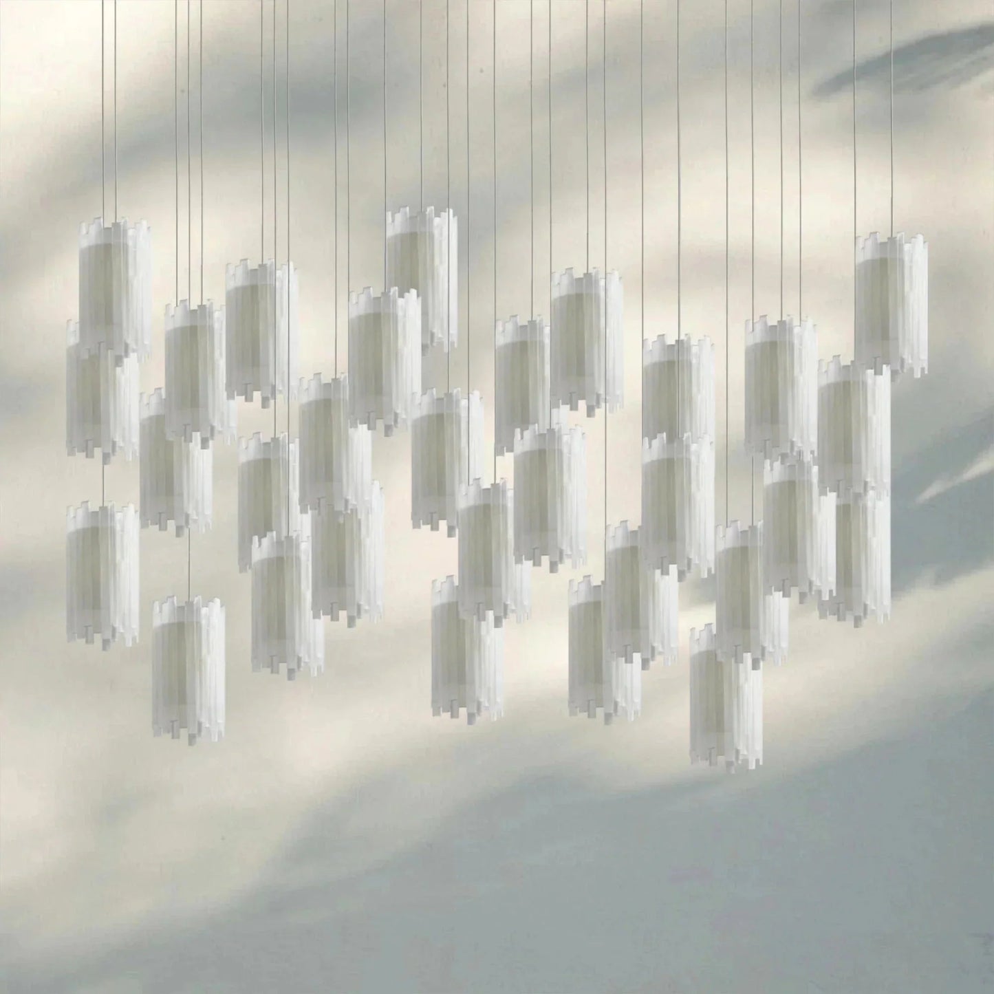 Giana Rectangular Chandelier 15/30 - Light - GILDLAMPS